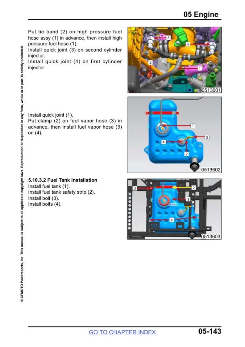 CFMOTO UFORCE U10 1000 Service Repair Manual service manual preview page 10