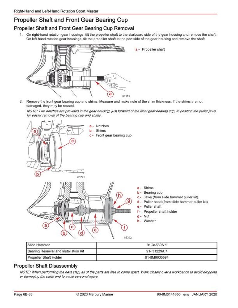 Mercury Racing 450R Outboard Service Manual service manual preview page 8