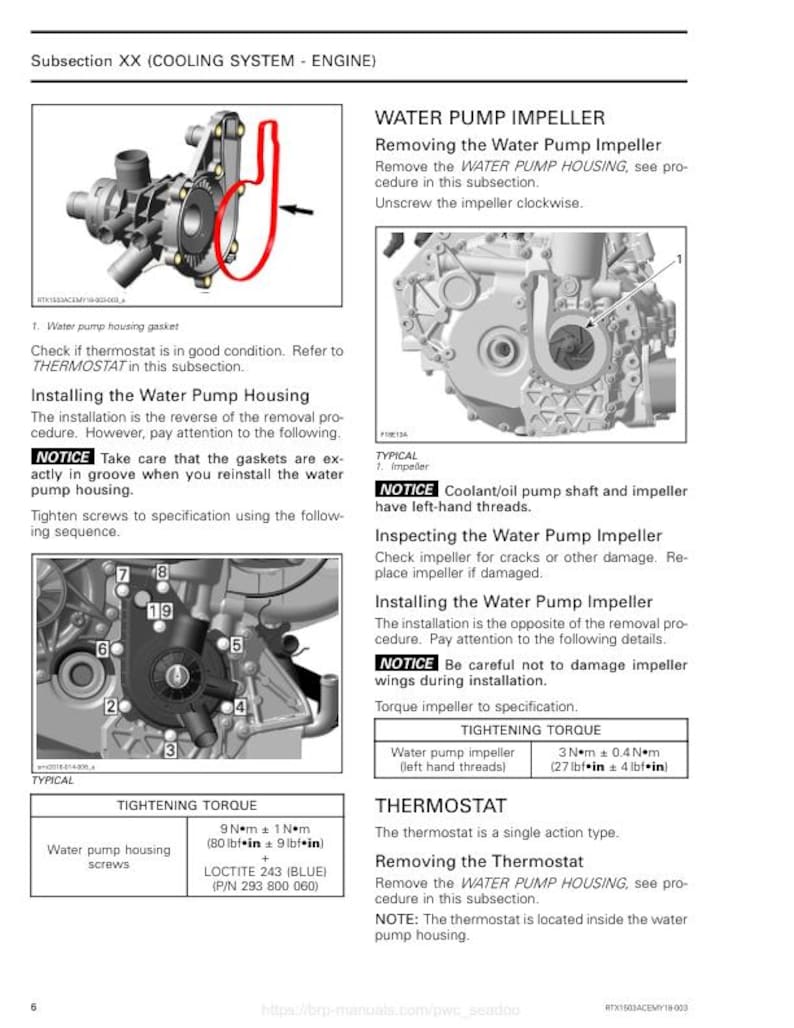 Seadoo GTI GTR GTS Wake Service Manual service manual preview page 4