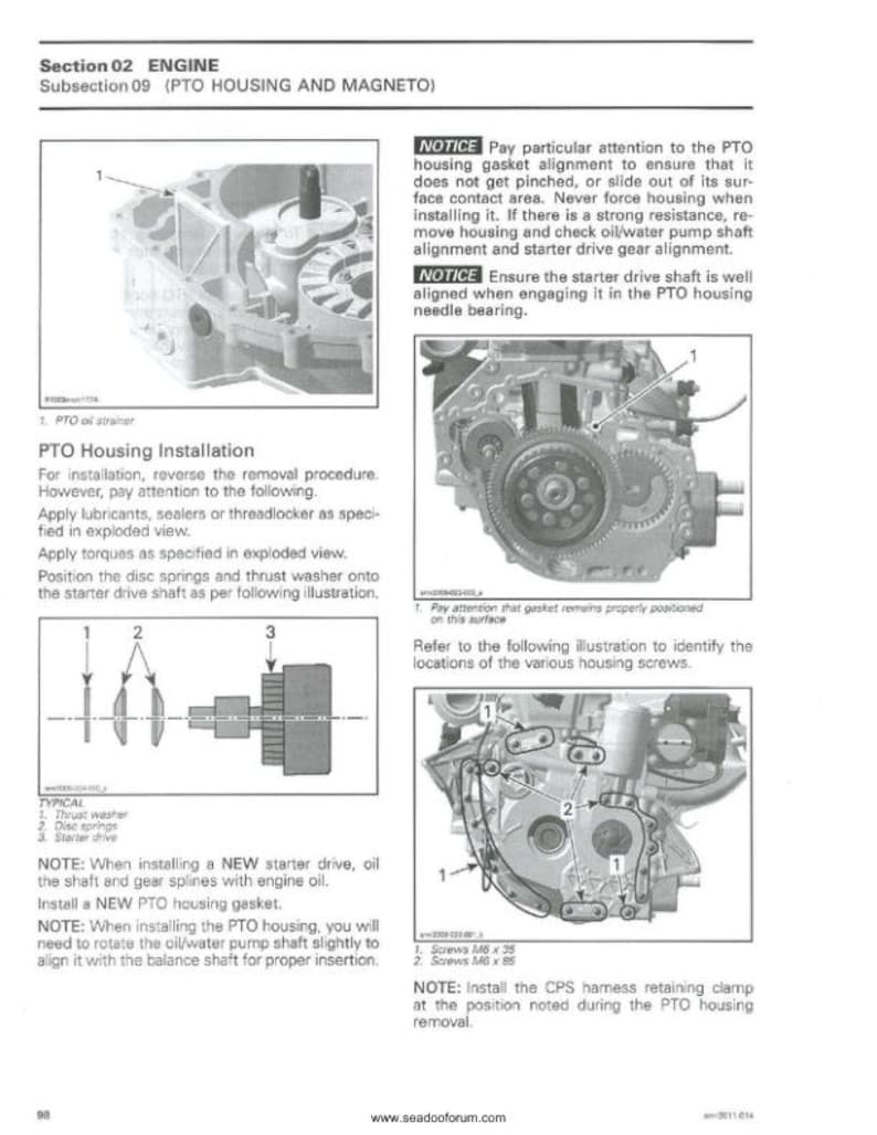 Seadoo GTS GTI RXT Gtx Wake Service Manual service manual preview page 4