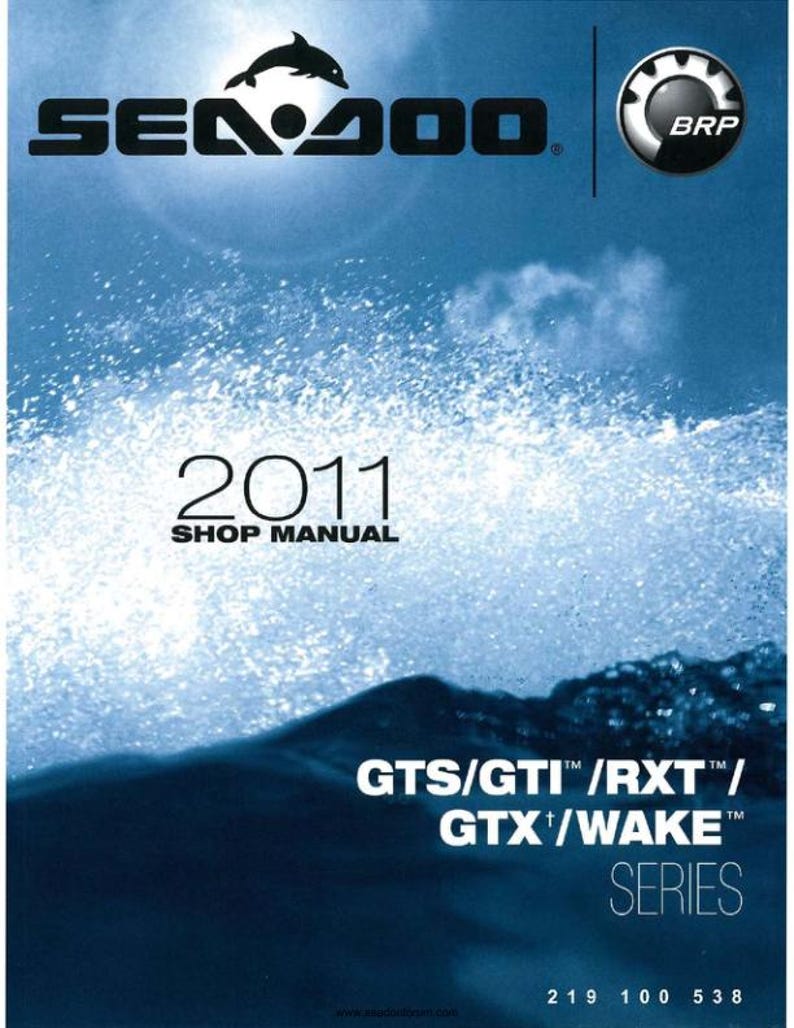 Seadoo GTS GTI RXT Gtx Wake Service Manual service manual preview page 2