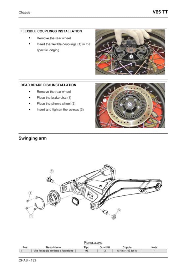 Moto Guzzi V85TT Service Manual service manual preview page 7