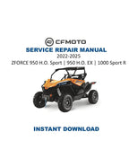 CFMOTO ZFORCE 950 H.O. sport 950 H.O. Ex 1000 sport R Service Repair Manual PDF service repair manual cover