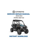 CFMOTO ZFORCE 800 Trail Service Manual PDF service repair manual cover