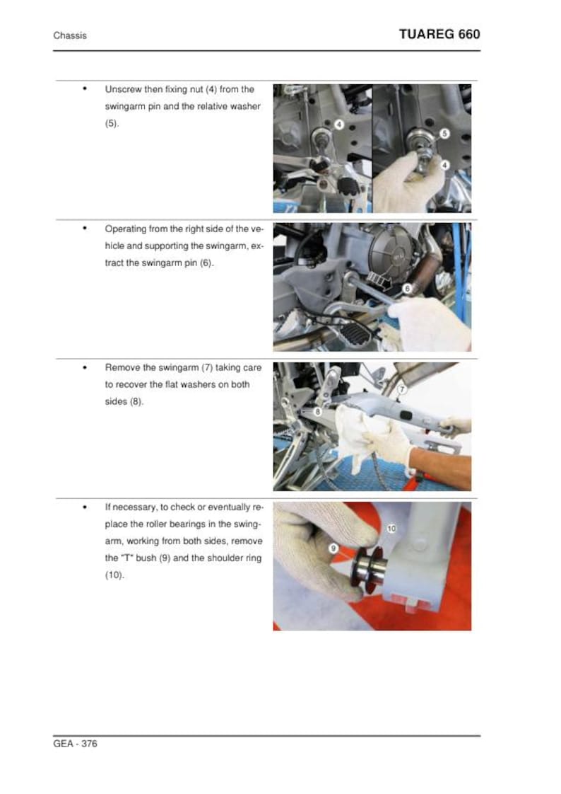 Aprilia Tuareg 660 Service Manual service manual preview page 11