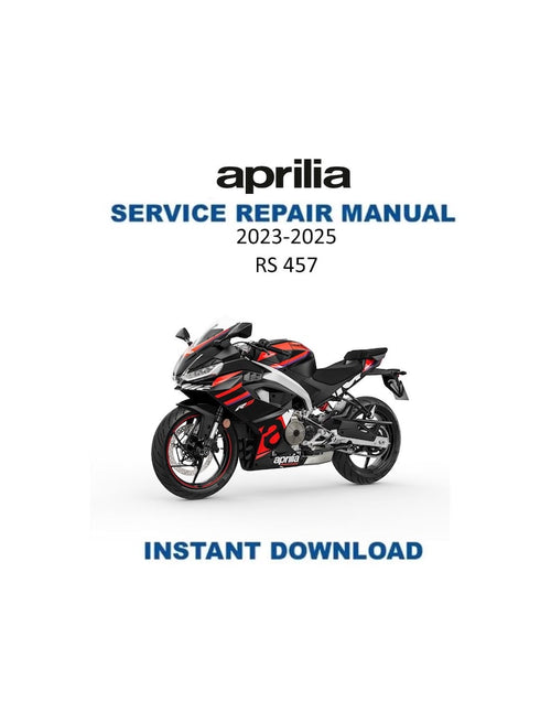 Aprilia RS 457 Service Manual PDF service repair manual cover