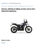 Royal Enfield Himalayan LS410 Service Manual service manual preview page 2