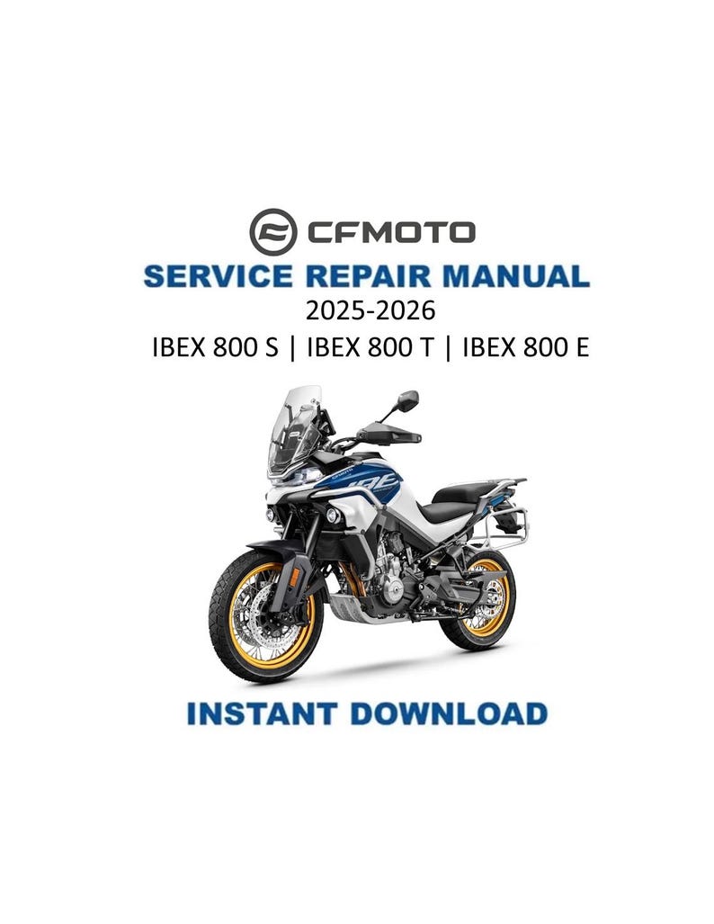 CFMOTO IBEX 800S PDF service repair manual cover