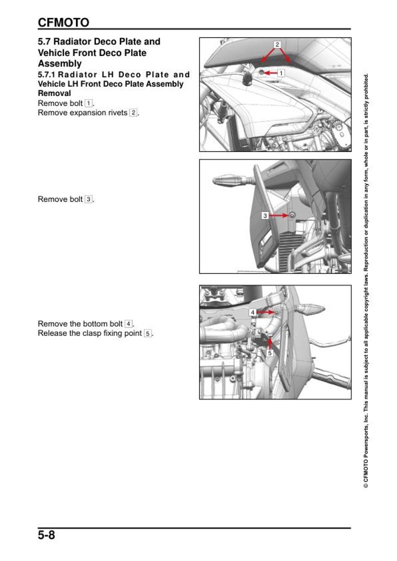 CFMOTO 800NK Service Manual service manual preview page 4