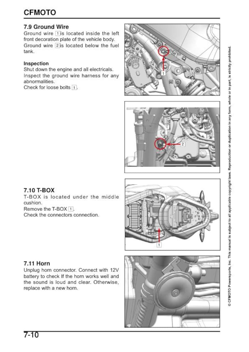 CFMOTO 800NK Service Manual service manual preview page 6