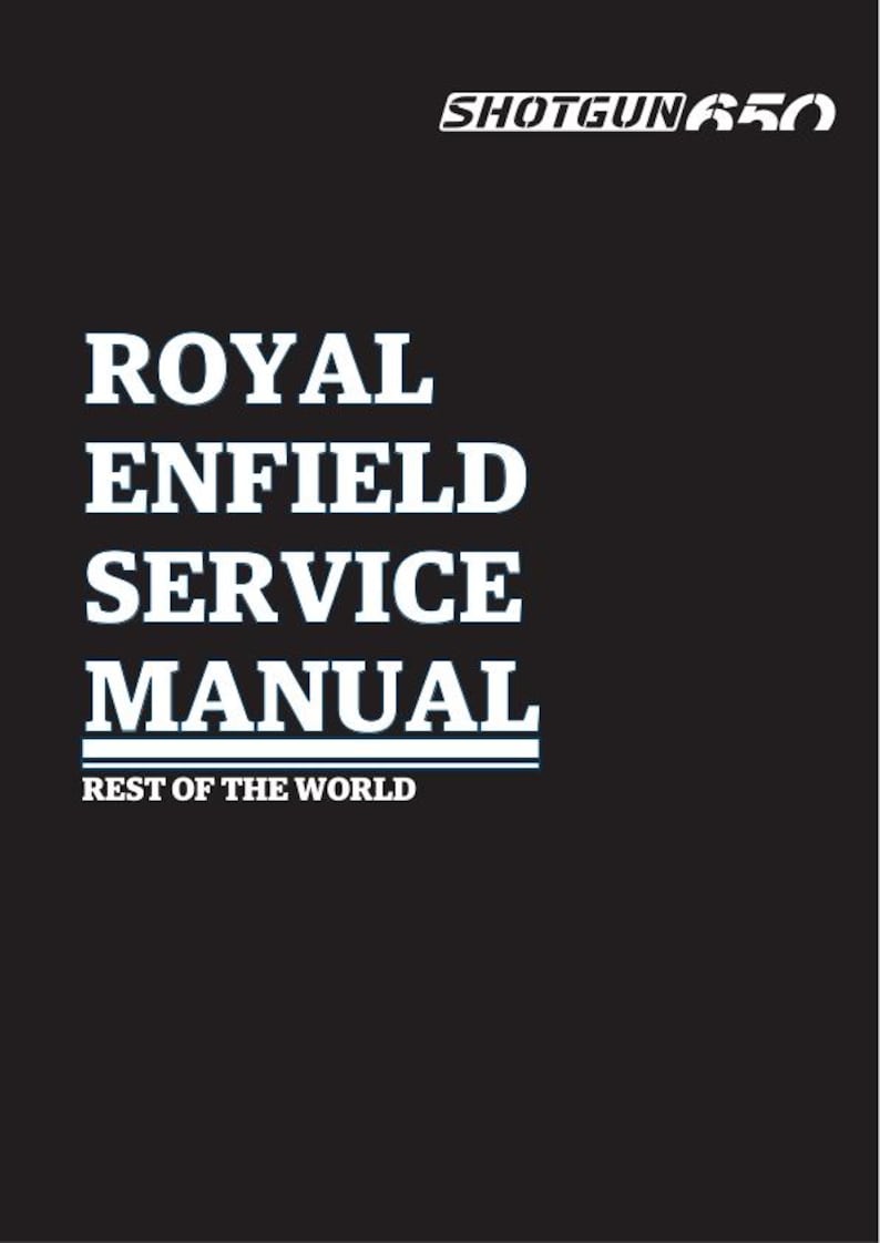 Royal Enfield Shotgun 650 Service Manual service manual preview page 2