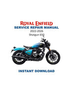 Royal Enfield Shotgun 650 Service Manual PDF service repair manual cover