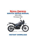 Royal Enfield Himalayan 450 Service Manual PDF service repair manual cover