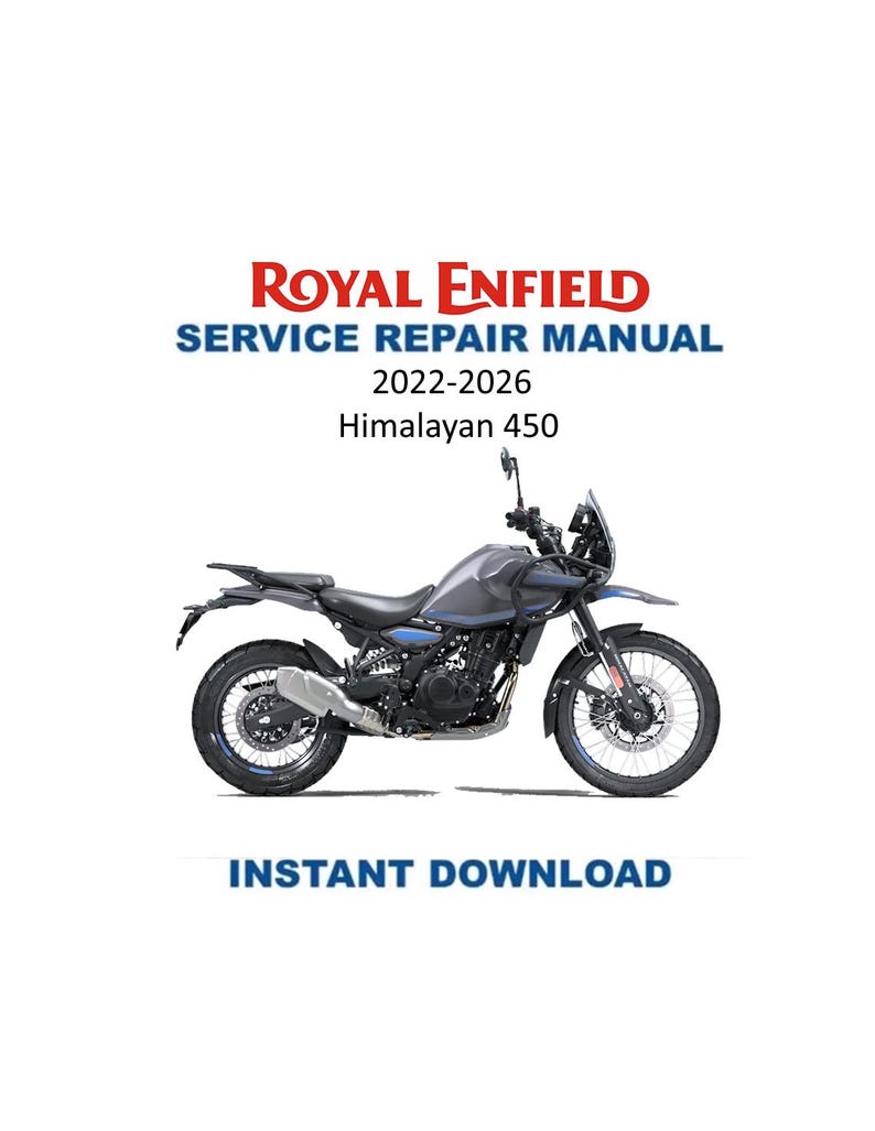 Royal Enfield Himalayan 450 Service Manual PDF service repair manual cover