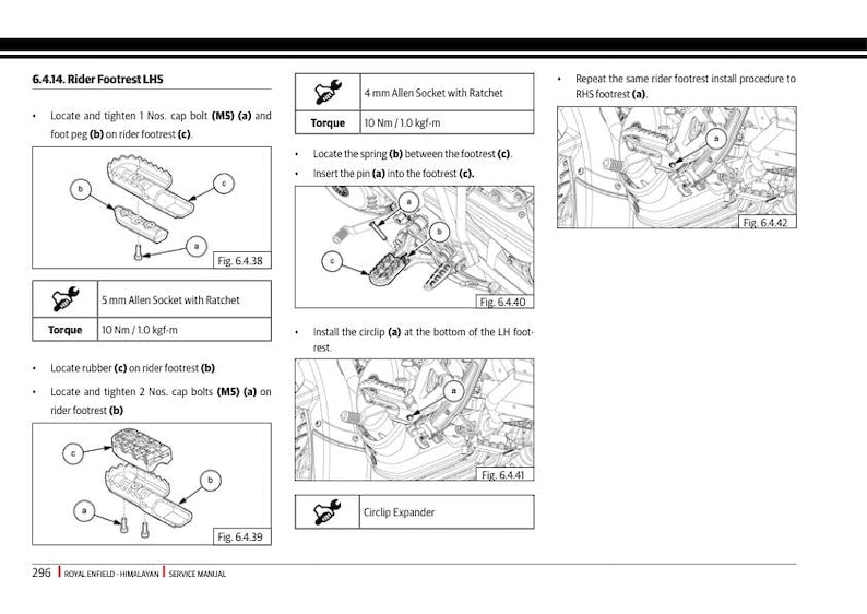 Royal Enfield Himalayan 450 Service Manual service manual preview page 8