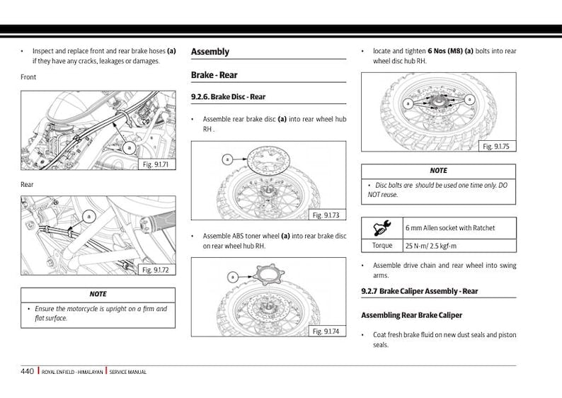 Royal Enfield Himalayan 450 Service Manual service manual preview page 10