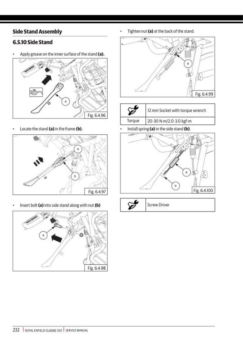 Royal Enfield Classic 350 Service Manual service manual preview page 6