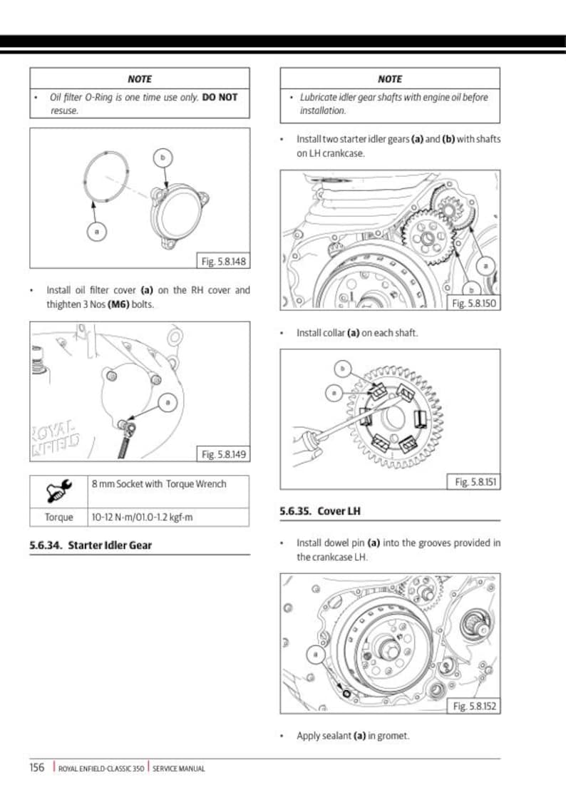Royal Enfield Classic 350 Service Manual service manual preview page 5