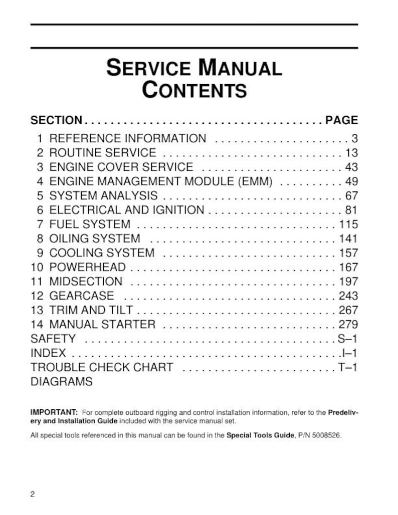 Evinrude ETEC 15 25 30 HP Service Manual service manual preview page 3