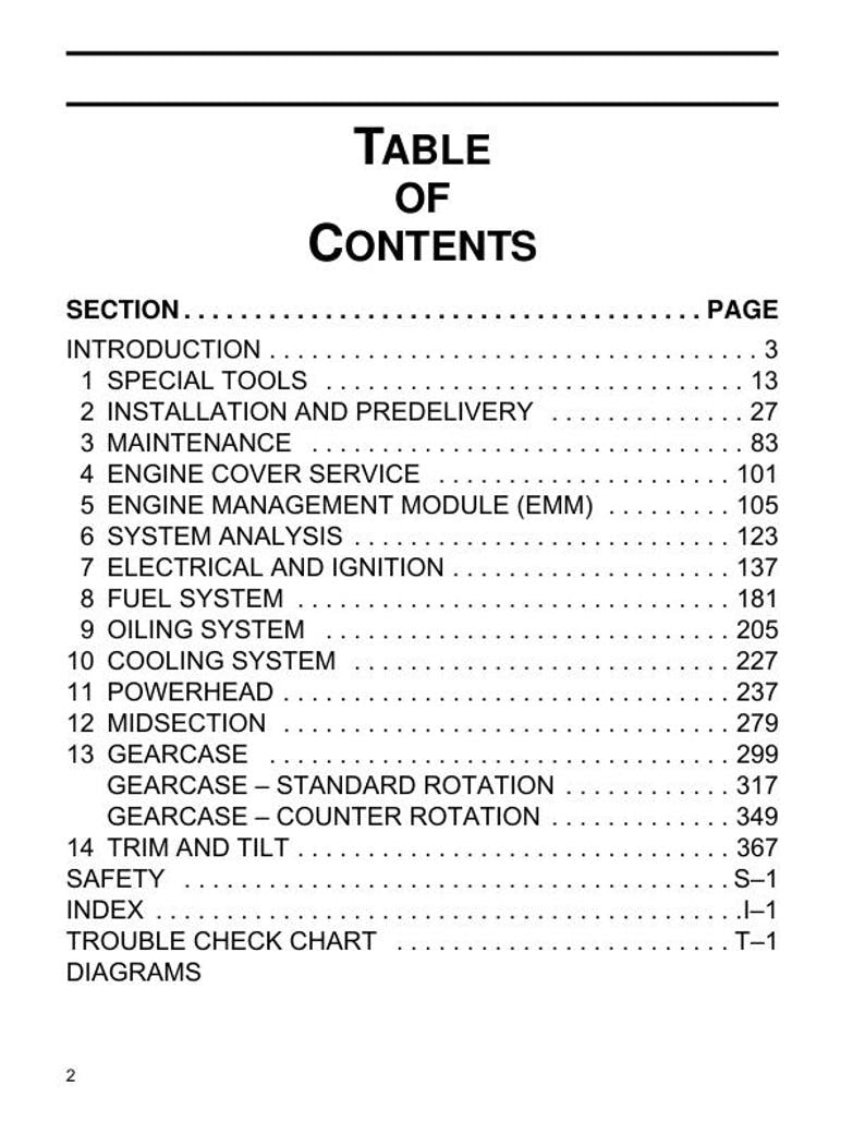 Evinrude ETEC 115 130 150 175 200 Service Manual service manual preview page 3