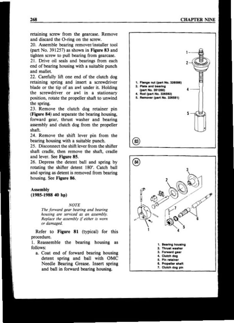 Johnson Evinrude 2-40 HP Service Manual service manual preview page 9