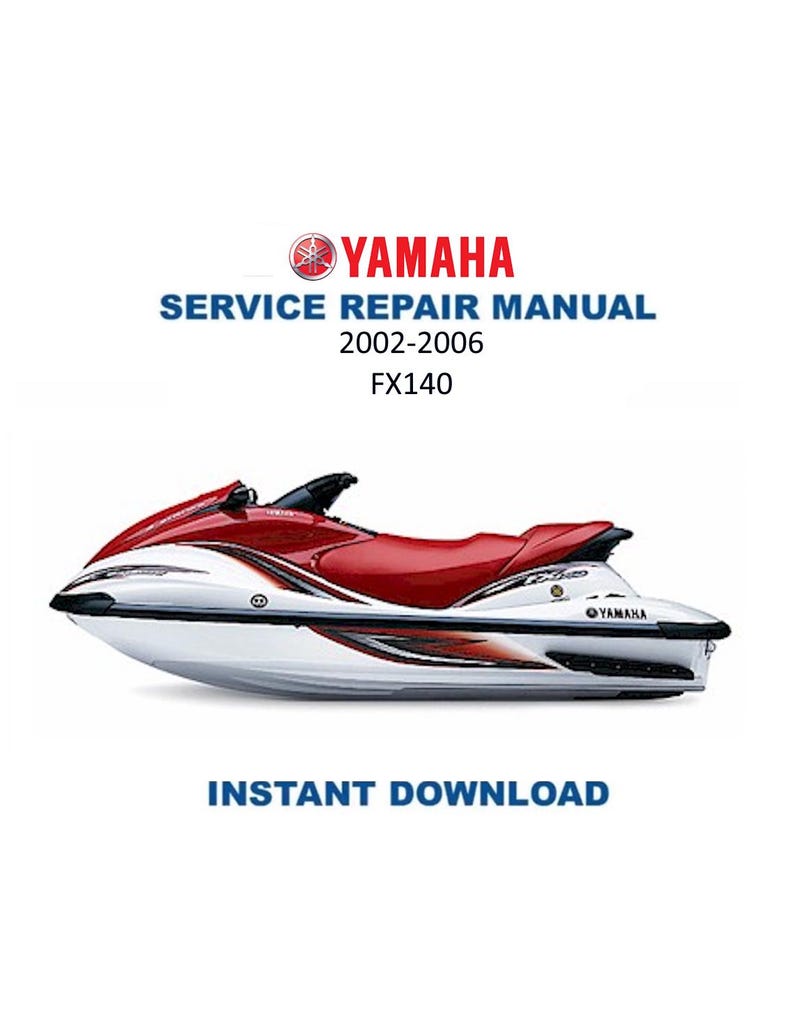 Yamaha WaveRunner FX140 Service Manual PDF service repair manual cover
