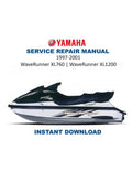 Yamaha WaveRunner XL760 XL1200 Service Manual PDF service repair manual cover