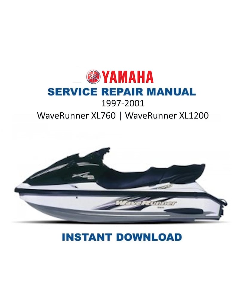 Yamaha WaveRunner XL760 XL1200 Service Manual PDF service repair manual cover