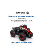 Can Am Renegade 1000R XXC XMR Service Manual PDF service repair manual cover