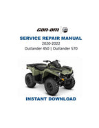 Can Am Outlander 450 570 Service Manual PDF service repair manual cover