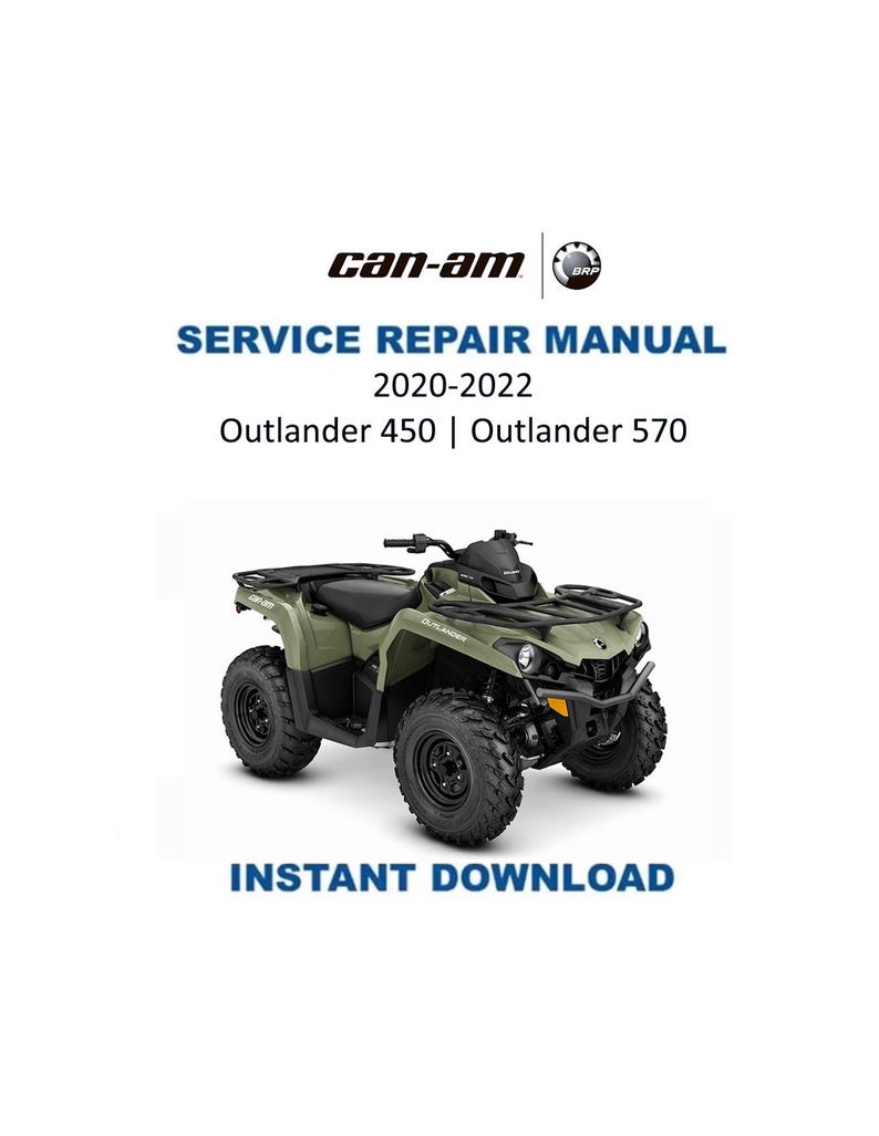 Can Am Outlander 450 570 Service Manual PDF service repair manual cover