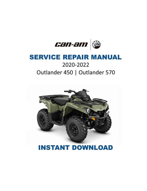 Can Am Outlander 450 570 Service Manual PDF service repair manual cover