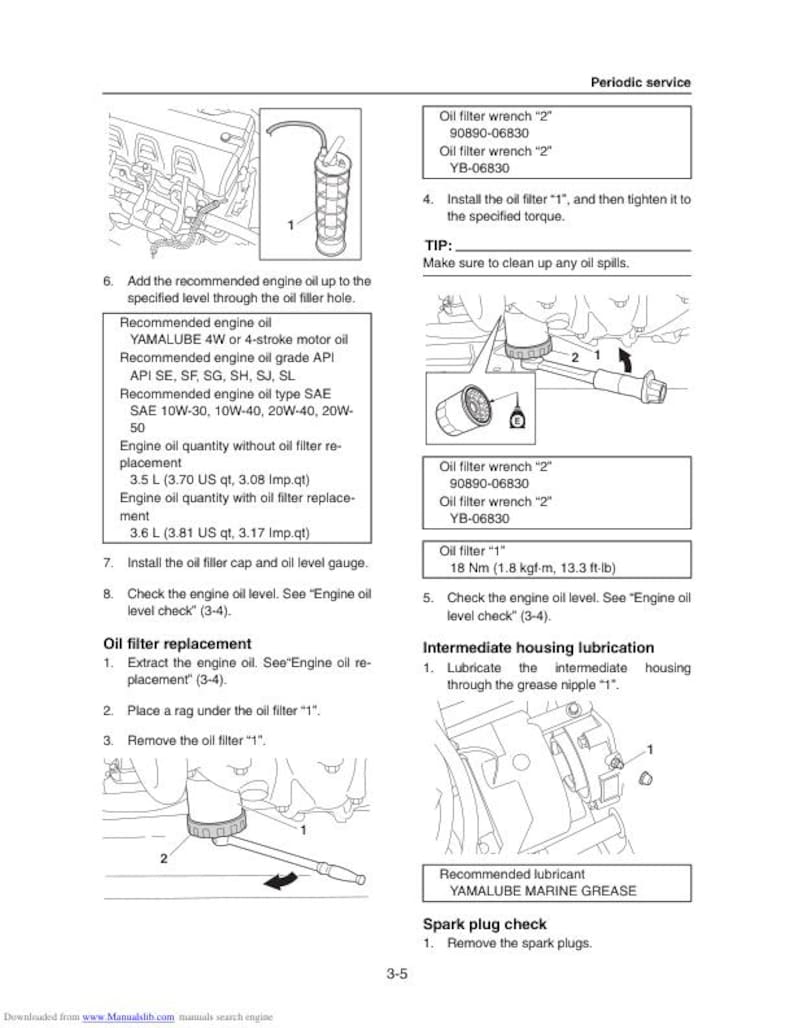 Yamaha WaveRunner VXS VXR VX1800 Service Manual service manual preview page 4
