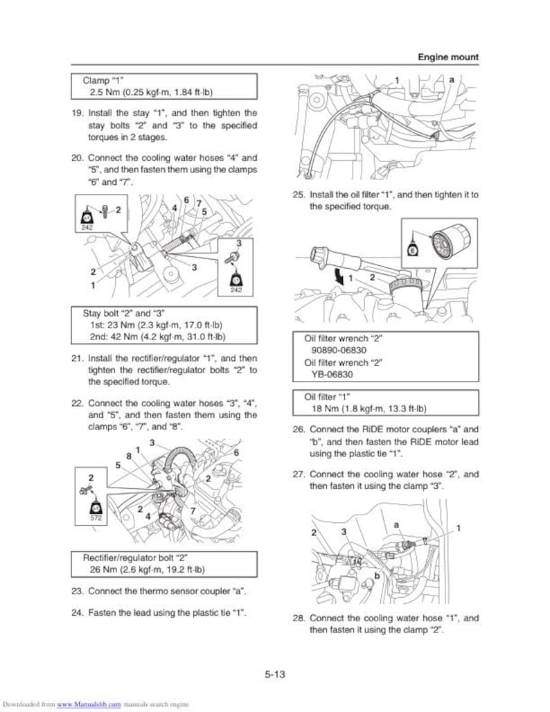 Yamaha WaveRunner VXS VXR VX1800 Service Manual service manual preview page 6
