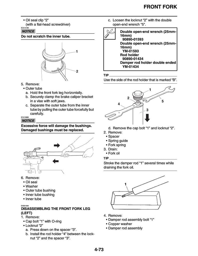 Yamaha MT03 FZ03 Service Manual service manual preview page 5