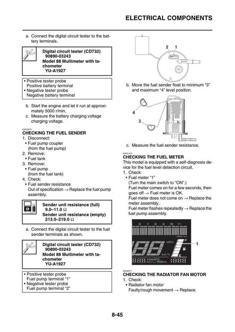 Yamaha R7 Service Manual service manual preview page 9