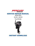 Mercury 15 20 EFI Outboard Service Manual PDF service repair manual cover
