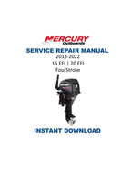 Mercury 15 20 EFI Outboard Service Manual PDF service repair manual cover