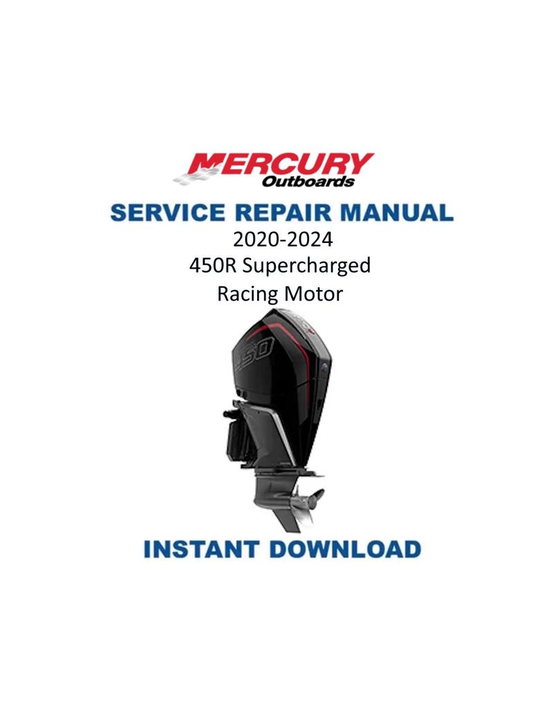 Mercury Racing 450R Outboard Service Manual PDF service repair manual cover