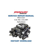 Mercury MerCruiser 4.3 TKS MPI Inboard Service Manual PDF service repair manual cover