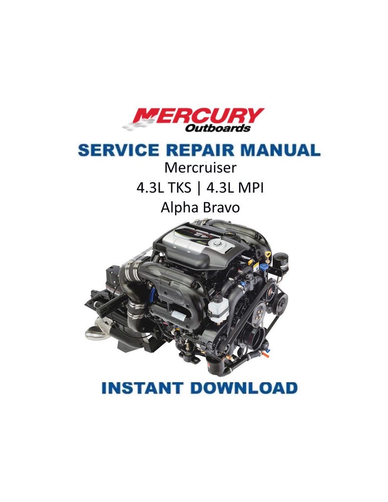 Mercury MerCruiser 4.3 TKS MPI Inboard Service Manual PDF service repair manual cover