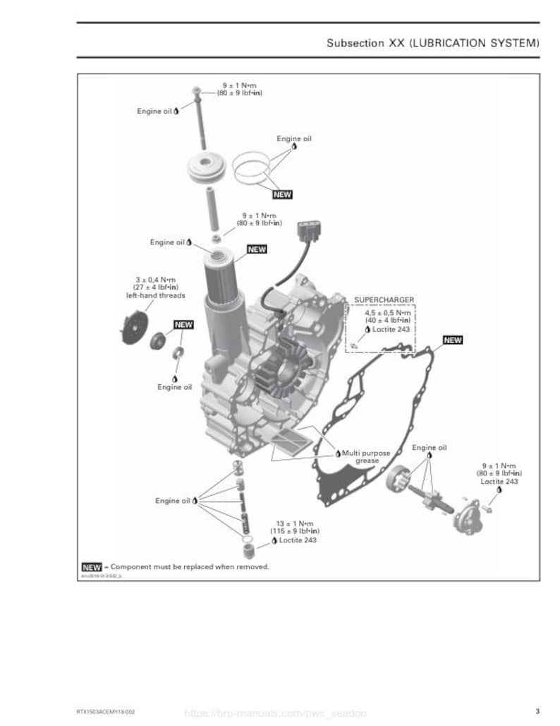 Seadoo GTI GTR GTS Wake Service Manual service manual preview page 3