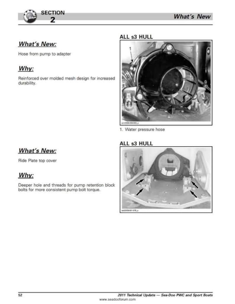 Seadoo GTS GTI RXT Gtx Wake Service Manual service manual preview page 10
