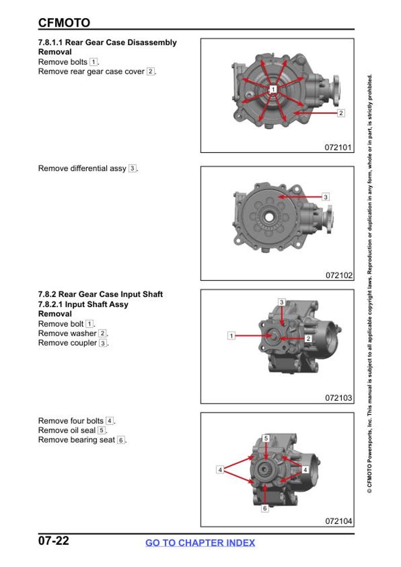 CFMOTO CForce CF600 CF625 AZ AU Atr Service Repair Manual service manual preview page 9
