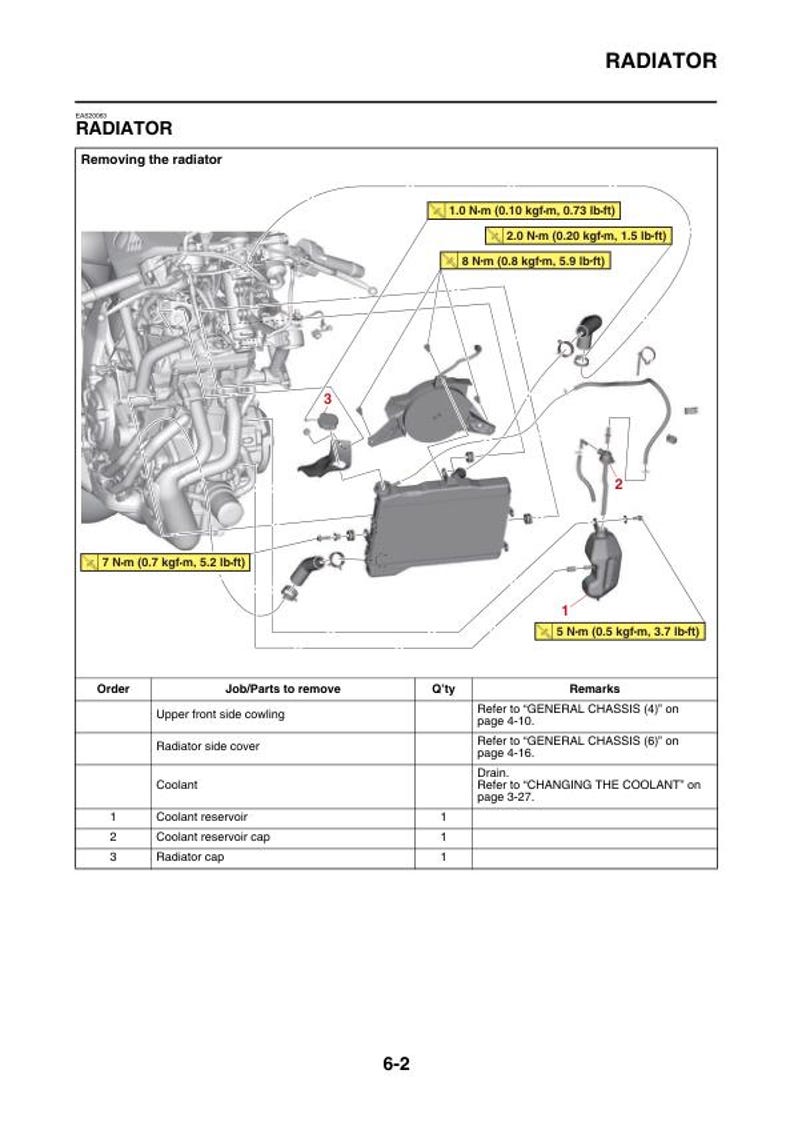 Yamaha R7 Service Manual service manual preview page 8