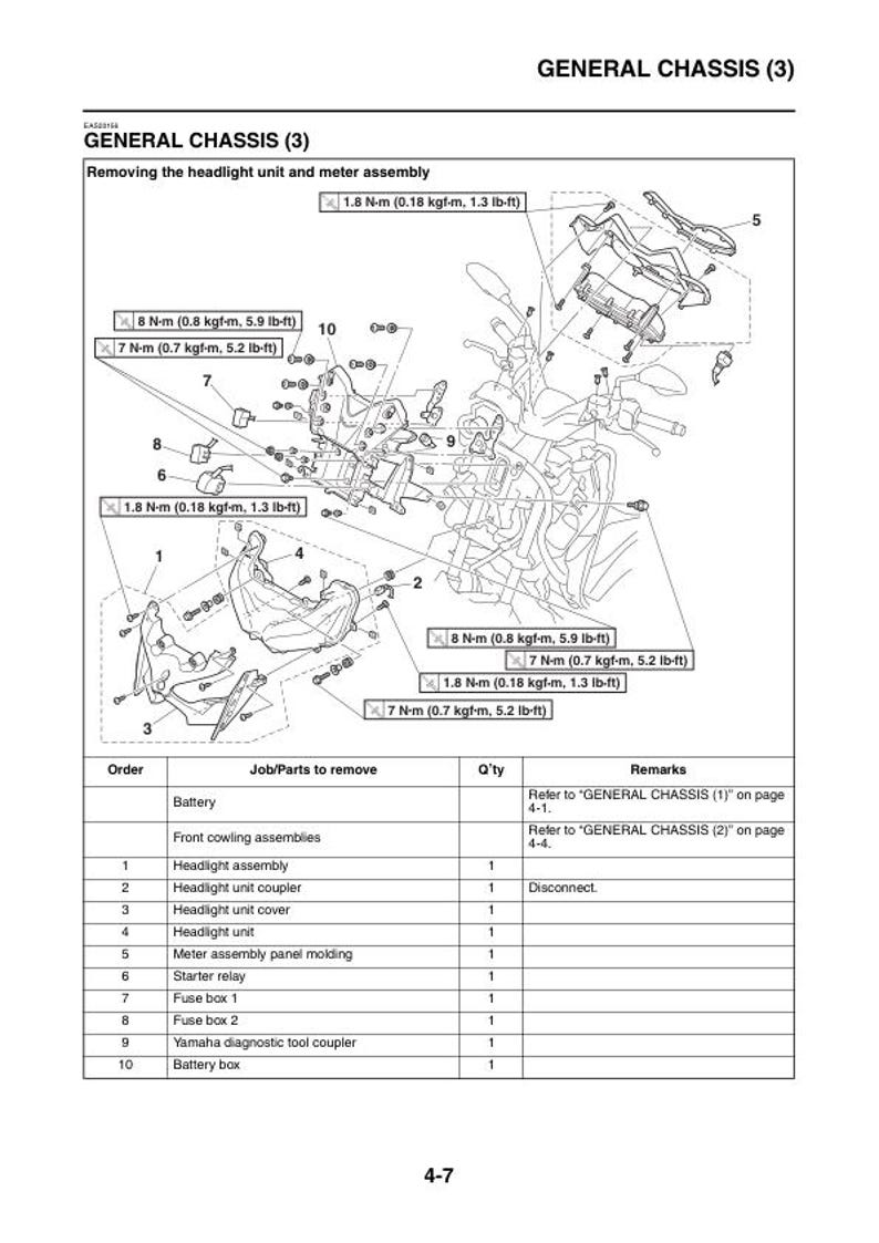 Yamaha XMAX 300 Service Manual service manual preview page 3