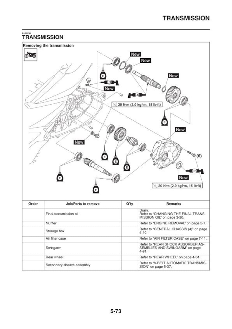 Yamaha XMAX 300 Service Manual service manual preview page 7