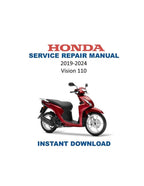 Honda Vision 110 Service Manual PDF service repair manual cover