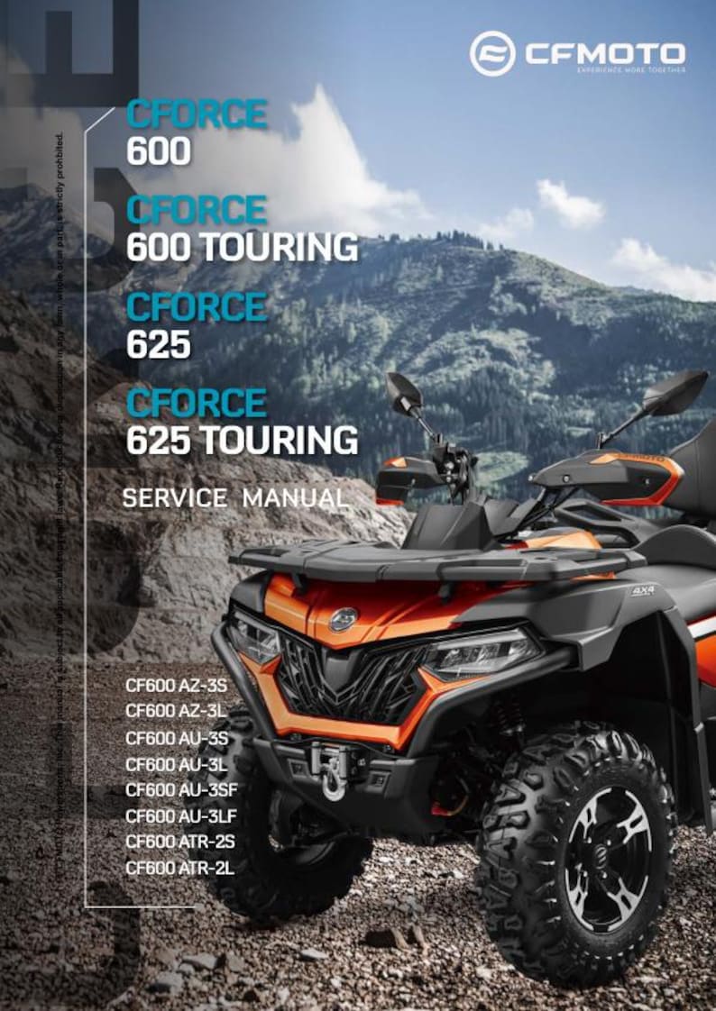 CFMOTO CForce CF600 CF625 AZ AU Atr Service Repair Manual service manual preview page 2
