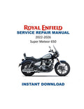 Royal Enfield Super Meteor 650 Service Manual PDF service repair manual cover